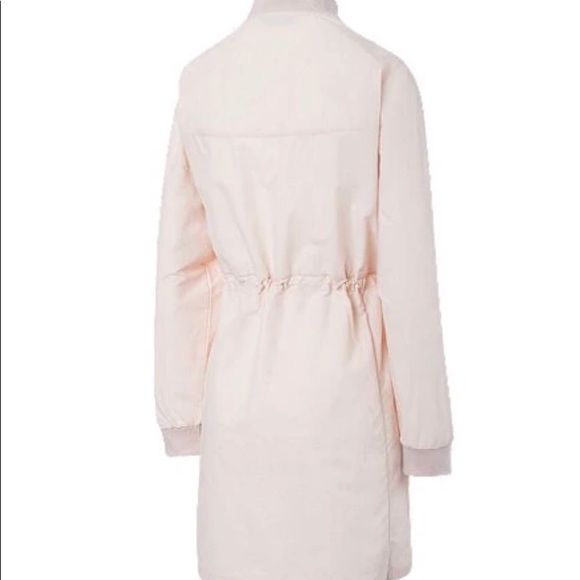 North Face Size Medium Pink Long Bomber Jacket - Picture 2 of 7